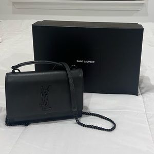 YSL Sunset a hail Wallet in Smooth Leather